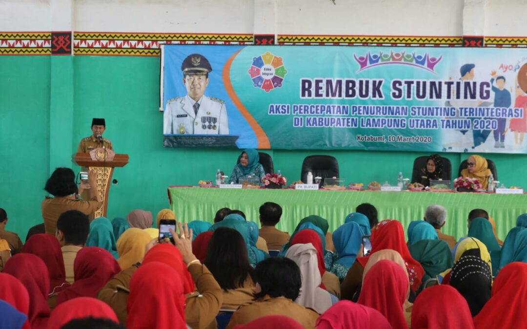 Rembuk Stunting Aksi Percepatan Penurunan Stunting Terintegrasi Kabupaten Lampung Utara Tahun 2020